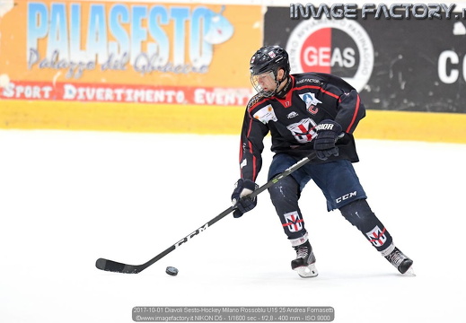 2017-10-01 Diavoli Sesto-Hockey Milano Rossoblu U15 (3-5)